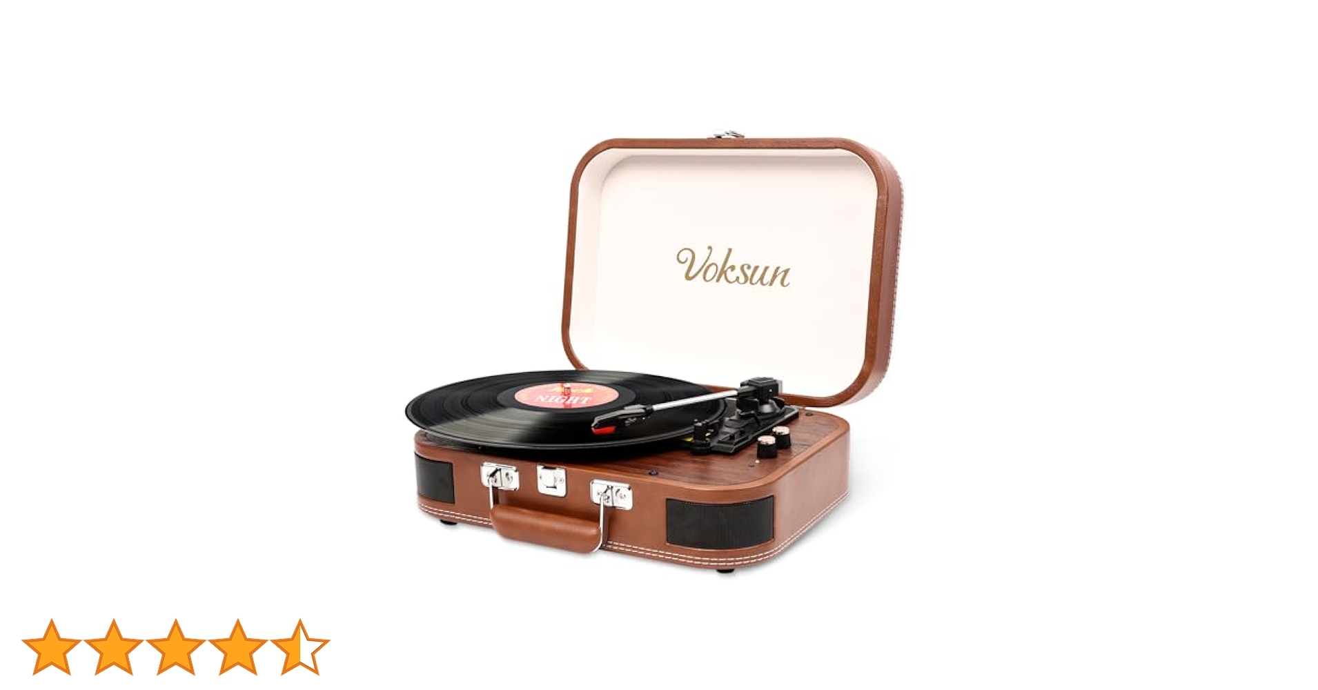 Voksun ポータブルレコードプレーヤー + シングルレコード Voksun】amazonで激安のポータブルレコードプレーヤーを買って